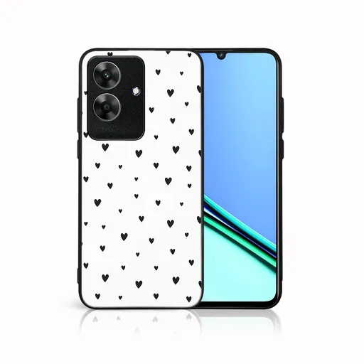 MY ART Ochranný kryt pre Realme Note 60 BLACK HEARTS (167)
