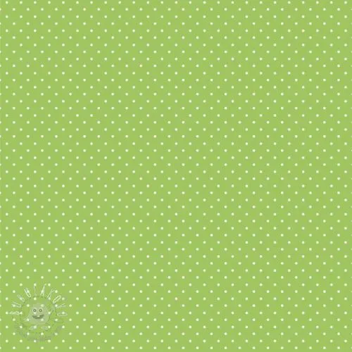 Bavlnená látka Petit dots lime