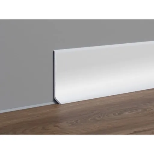 Lišta soklová Profil-EU biela, PVC, dĺžka 250 cm, výška hrany 40 mm, SKPVCBI