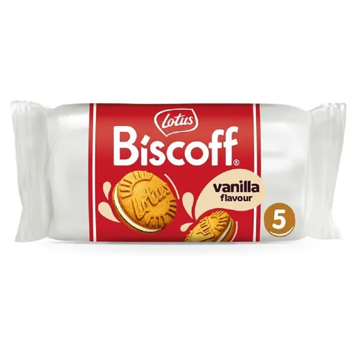 LOTUS BISCOFF Sušienky plnené krémom s vanilkovou príchuťou 50 g