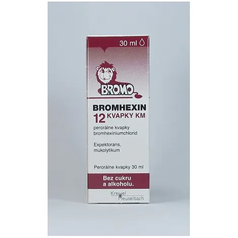 Bromhexin 12 kvapky KM 30 ml