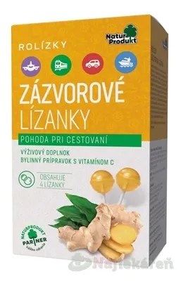NaturProdukt Zázvorové pastilky 20 pastilok