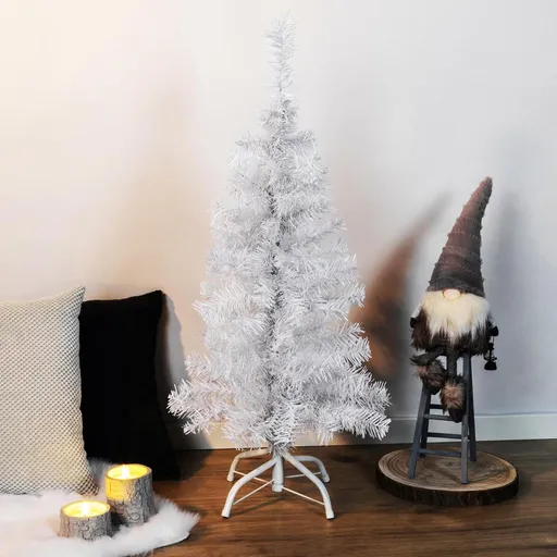 Haushalt international Vánoční stromeček 90 cm, bílý