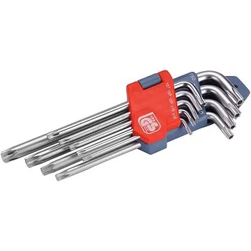 EXTOL PREMIUM L-kľúče TORX, sada 9 ks, 10 – 50 mm (6601)