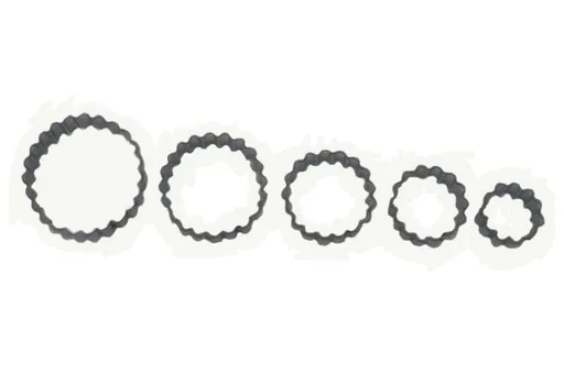 SMOLÍK COOKIE - Vykrajovačka kolečko vrúbkované pocínovaná, balenie 5ks