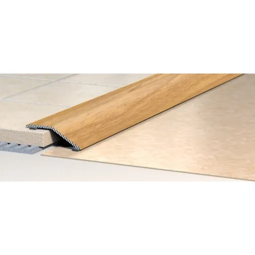 Lišta prechodová "zkosená" Havos, hliník, dĺžka 90 cm, výška hrany 8 mm, LPZ3D90