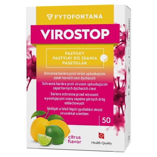VIROSTOP Pastilky citrus 50 kusov