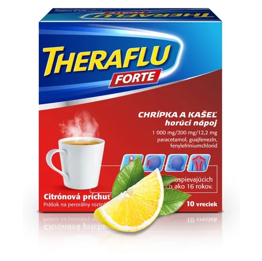 THERAFLU Forte 1000/200/12,2 mg 10 vreciek