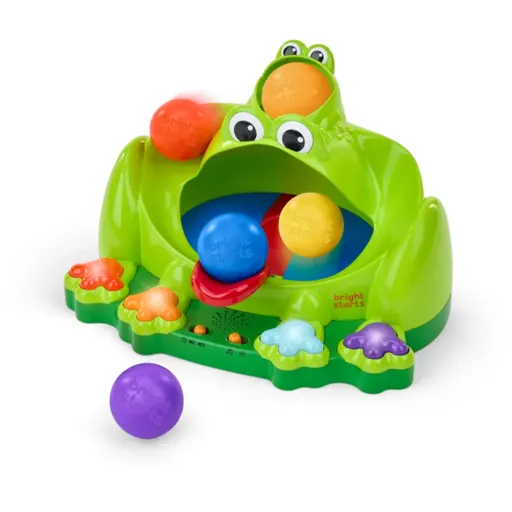 Bright Starts Poppin' Ball Frog aktivity hračka s melódiou 6 m+ 1 ks