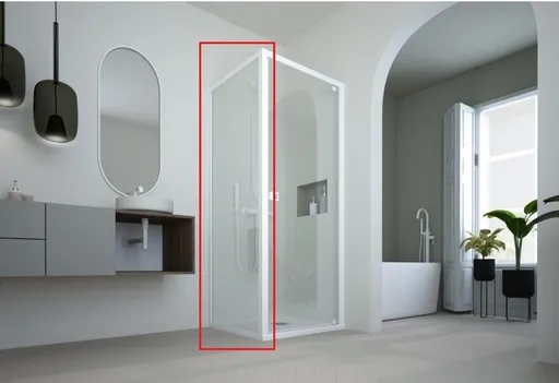 FORTE - Pevná stena DECO F1C - FARBA rámu - Hliník ossidato, Rozmer A - 80, Výplň - Číre bezpečnostné sklo - 6 mm BDE902FC348103