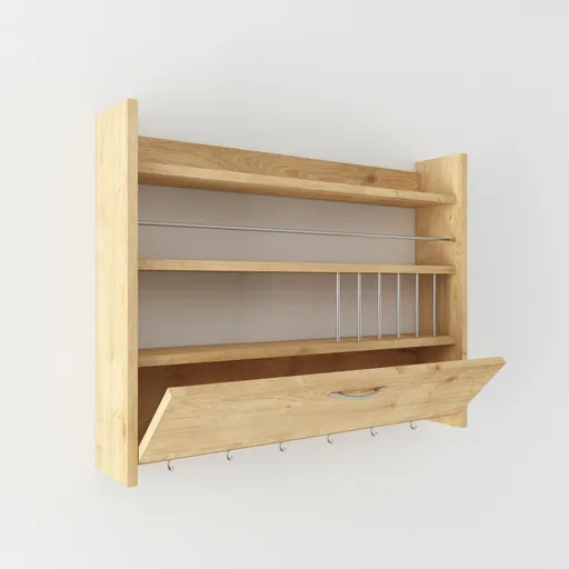 Kuchynská polica Knott Oak