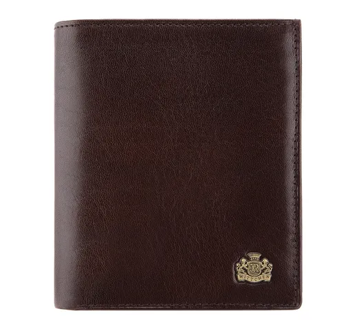 Veľká peňaženka z prírodnej kože, vhodná na technický preukaz, hnedá 11-1-139-4