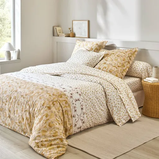 Posteľná bavlnená bielizeň Amélie s vintage potlačou