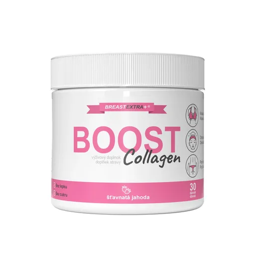 BreastExtra+ BreastExtra BOOST Collagen pre dokonalé veľké prsia a žiarivú pleť - 30 dávok