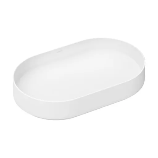 Hansgrohe Xuniva Evo U umývadlo 65x40 cm bílá matná mat bez otvoru pre batériu, bez prepadu 60325700