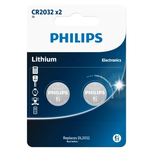 PHILIPS CR2032P2/01B gombíková batéria 2 kusy