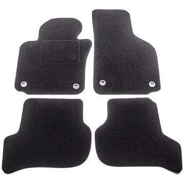 ACI, textilné koberce pre VW Golf 03-08  čierne (pre oválne príchytky) sada 4 ks (5894X63)