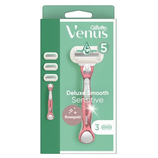GILLETTE Venus Rose Gold Holiaci strojček pre ženy + Náhradné hlavice 3 ks