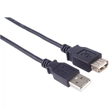 PremiumCord USB 2.0 predlžovací 2 m čierny (kupaa2bk)