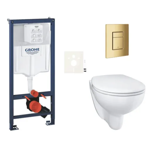 Závesný wc set do ľahkých stien / predstenová montáž GROHE Bau Ceramic SIKOGRSBAUSCGL0