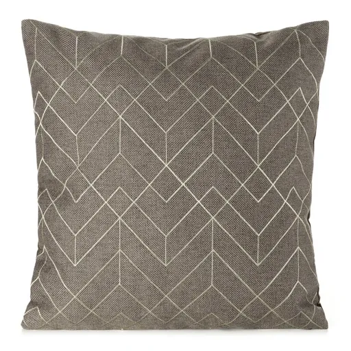 ArtFir Obliečka na vankúš MILA 01 | tmavobéžová/zlatá 45 x 45 cm