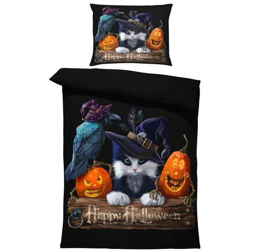 Obliečky Happy Halloween (Rozmer: 1x150/200 + 1x60/50)