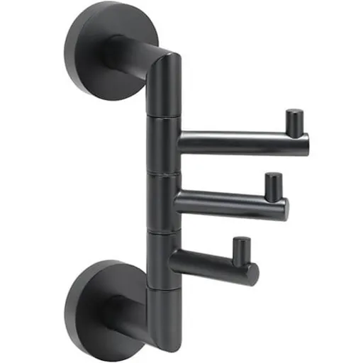 Bemeta Dark vešiak s 3 háčikmi 104206070