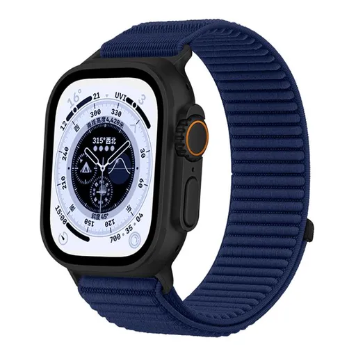 xDfind NYLON Vymeniteľný remienok pre Apple Watch 44 / 45 / 46 / 49mm tmavomodrý