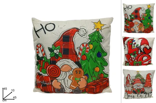 MAKRO - Vankúš s motívom vianočného škriatka 3 druhy