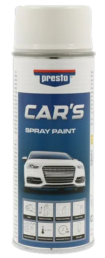 PRESTO CAR´S - Nitro-kombinačná farba na auto v spreji (biela lesklá, 0,4 L)