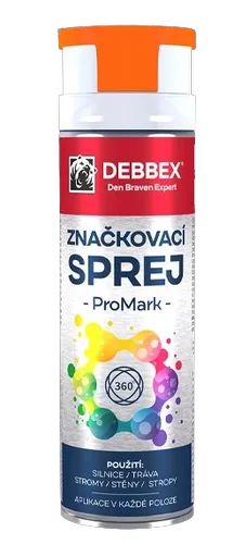 DEBBEX - Značkovací sprej PROMARK (oranžová, 0,5 L)