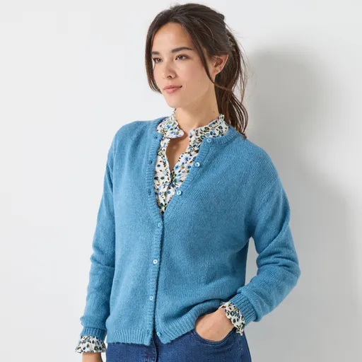 Sveter zo zmes vlny a mohéru