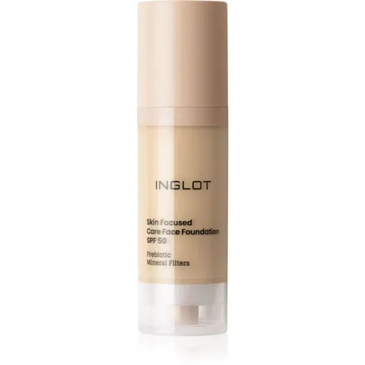 Inglot Skin Focused Care Face Foundation SPF 50 krycí make-up SPF 50 odtieň 301 Light Olive 30 ml