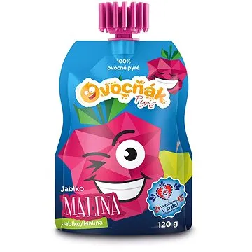 Ovocňák pyré jablko-malina 120 g (8592809001729)