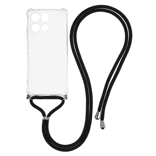 TRANSPARENT ROPE Kryt so šnúrkou Motorola Moto G86 5G priehľadný