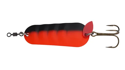 Abu garcia blyskáč atom spoon sinking black and red - 9 cm 35 g
