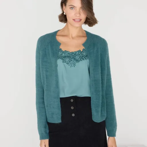 Sveter z úpletu s predĺženým vláknom