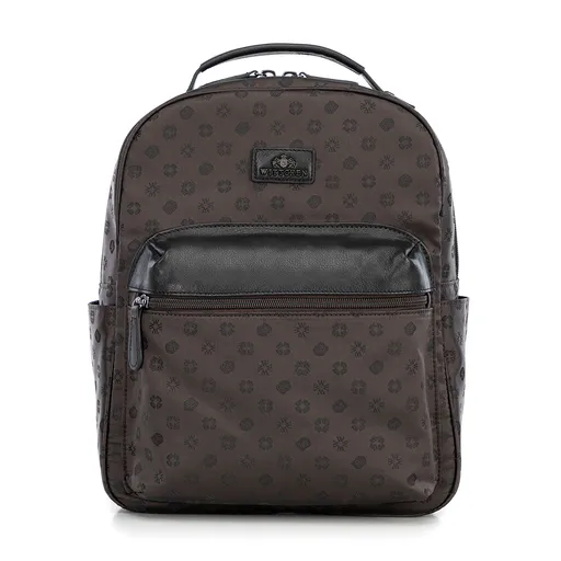 Dámsky mestský batoh v elegantnom prevedení, hnedý 98-4E-906-4