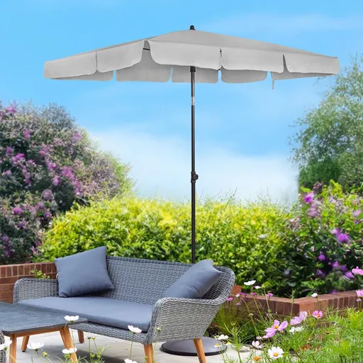 Haushalt international Slunečník UV50+ 140 x 180 cm, šedý