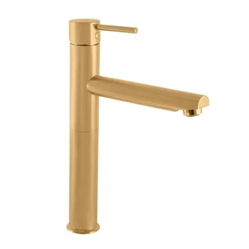 Umývadlová batéria RAV SLEZÁK Seina bez výpuste kartáčovaná zlatá SE930.0ZK