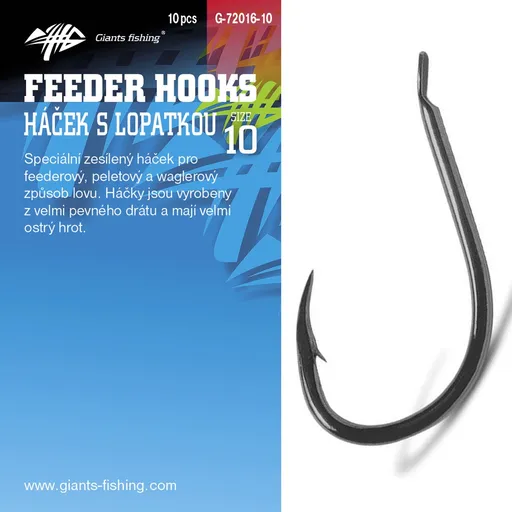 Giants fishing háčik s lopatkou feeder 10 ks - veľkosť 8