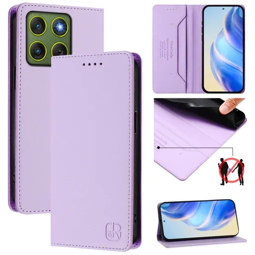 RINA Zaklápacie puzdro pre Motorola Edge 70 svetlofialové