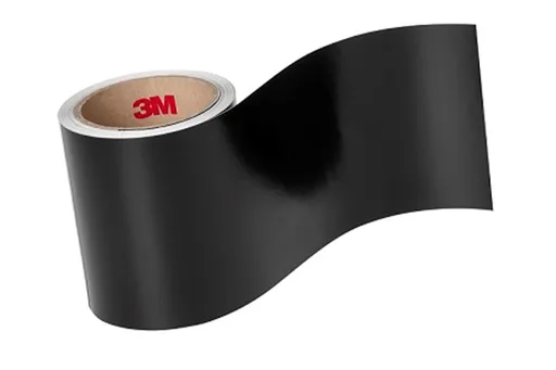 3M 7847 Štítkový materiál, matný, čierný/bielý, šírka 120 mm, metráž