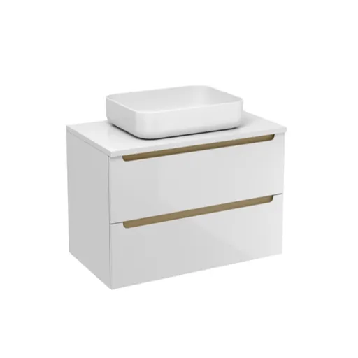 Kúpeľňová skrinka pod umývadlo Naturel Stilla 80x60x45 cm biela STILLAD08057DBI