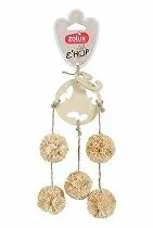 Hračka pre hlodavce EHOP závesná s piatimi bambuľkami Zolux