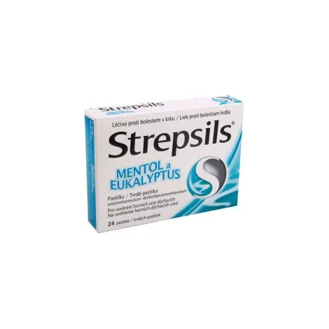 STREPSILS Mentol a eukalyptus 24 past