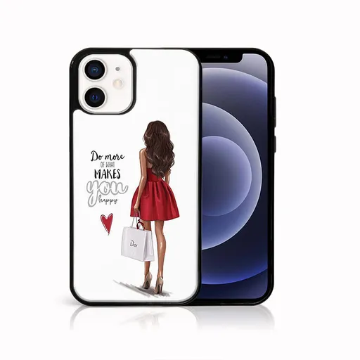 MY ART Ochranný obalpre Apple iPhone 12 mini RED DRESS (137)