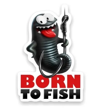 4anglersdesign samolepka  07 born to fish