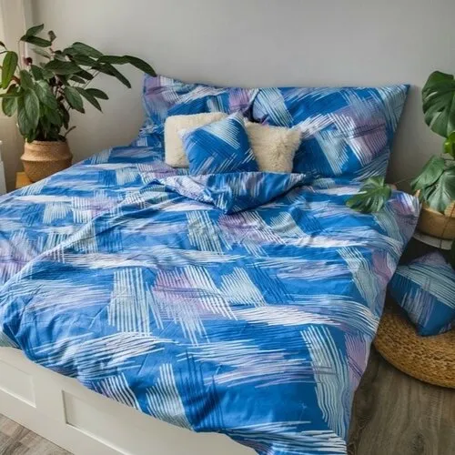 Jahu Bavlnené obliečky Blue righe, 140 x 200 cm, 70 x 90 cm, 40 x 40 cm