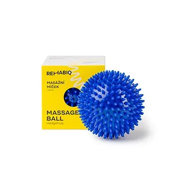 Rehabiq Masážna loptička ježko modrý, 10 cm (RIQ-JEZ10)